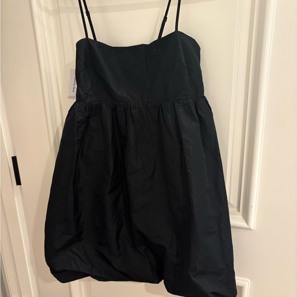 Sunday Best- Aritzia Black Textured Dress